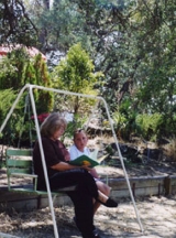 Reading with Granddaughter